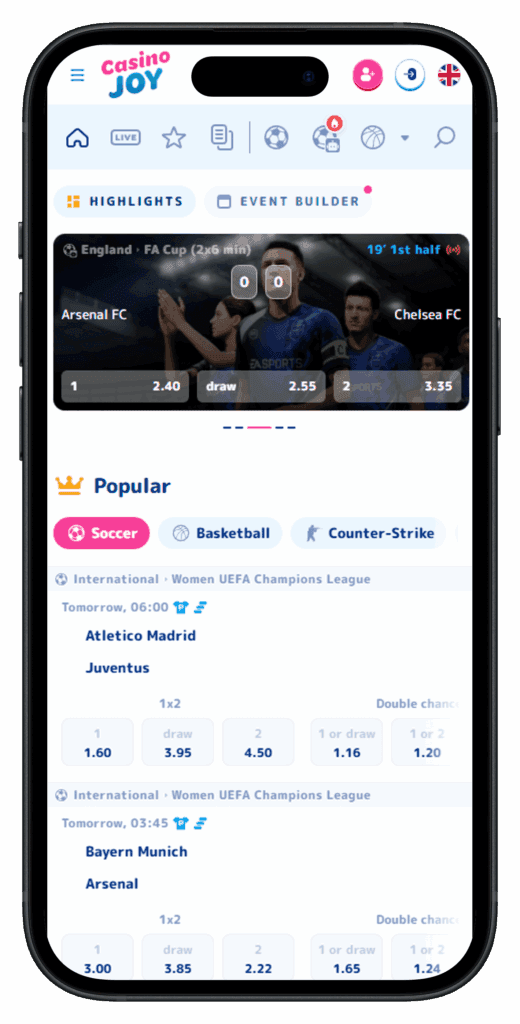 mobile betting casinojoy casino
